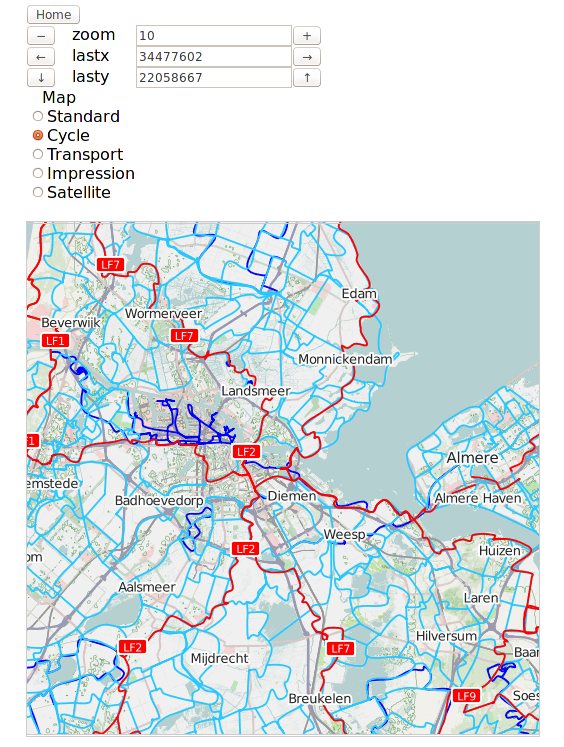 an OSM-based cycle map