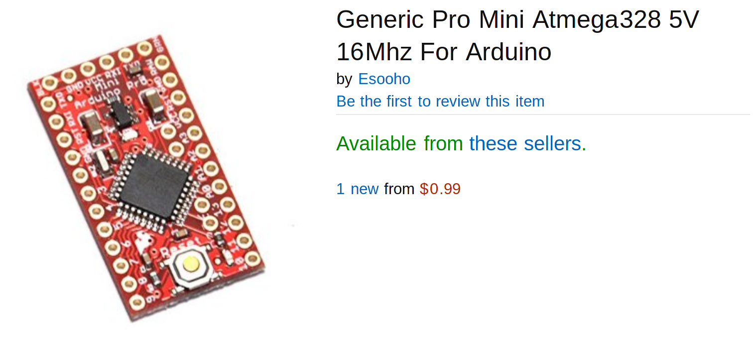 Arduino: $1