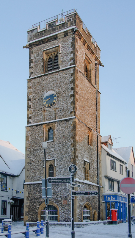 The Clock Tower at St Albans, built around 1400 CE