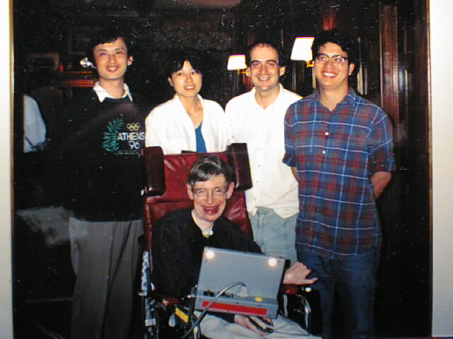 Christopher Pope with Hawking
