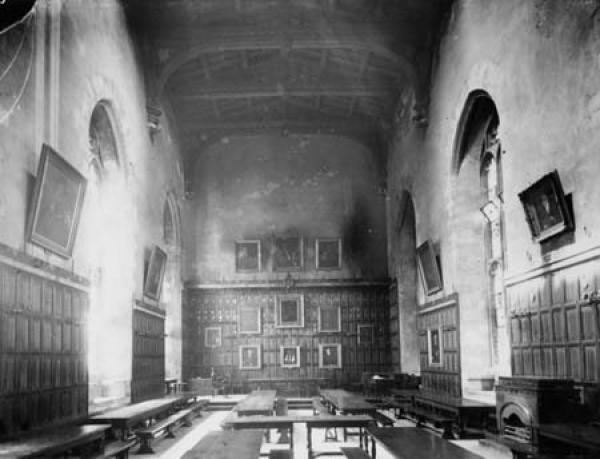 New College Oxford Dining Hall in Victorian times