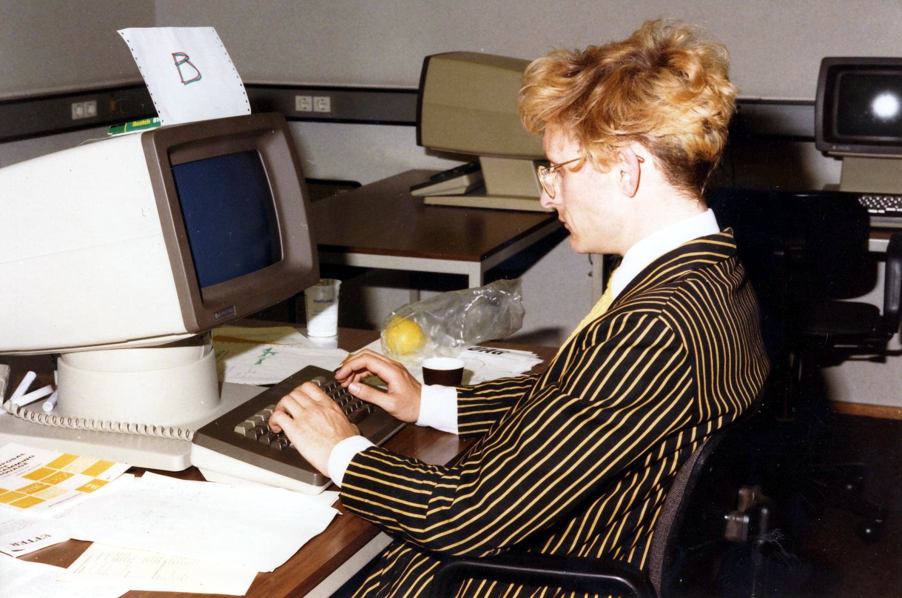 The author in the 80s